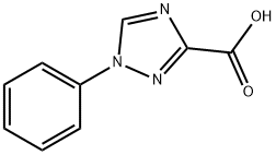 1-苯基-1H-[1,2,4]三唑-3-甲酸 结构式