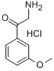 2-氨基-3'-甲氧基苯乙酮盐酸盐 结构式
