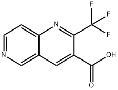 2-(三氟甲基)-1,6-萘啶-3-羧酸 结构式
