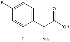 A-氨基-2,4-二氟苯乙酸 结构式