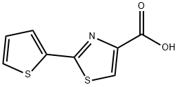 2-(2-噻吩基)-1,3-噻唑-4-羧酸 结构式