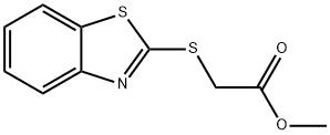 Acetic acid,2-(2-benzothiazolylthio)-, methyl ester 结构式