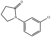 1-(3-氯苯基)吡咯烷酮-2-酮 结构式