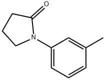 1-(3-甲基苯基)-2-吡咯烷酮 结构式