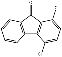 1,4-Dichloro-9H-fluoren-9-one 结构式