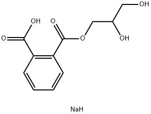 sodium (2,3-dihydroxypropyl) phthalate  结构式