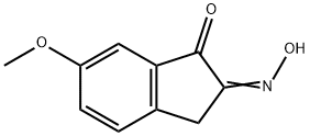 6-甲氧基-2-肟-1-茚酮 结构式