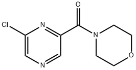 4-[(6-氯-2-吡嗪基)羰基]吗啉 结构式