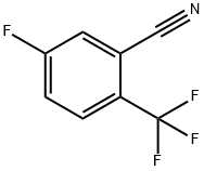 5-氟-2-三氟甲基苯甲腈 结构式