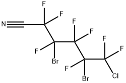 3,5-二溴-6-氯-2,2,3,4,4,5,6,6-八氟己腈与(2,4-二溴-5-氯-1,1,2,3,3, 4,5,5-八氟-1Λ6-戊炔)氮烷 (1:1) 结构式