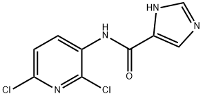 N-(2,6-DICHLOROPYRIDIN-3-YL)-1H-IMIDAZOLE-5-CARBOXAMIDE 结构式