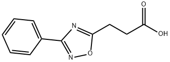 3-(3-苯基-1,2,4-氧杂二唑-5-基)丙酸 结构式