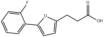 3-[5-(2-氟苯基)呋喃-2-基]丙酸 结构式