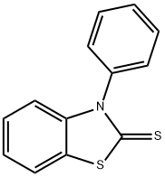 3-Phenylbenzothiazole-2(3H)-thione 结构式