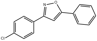 3-(4-Chlorophenyl)-5-phenylisoxazole 结构式