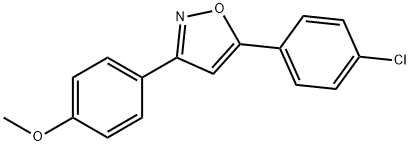 Isoxazole, 5-(4-chlorophenyl)-3-(4-Methoxyphenyl)- 结构式