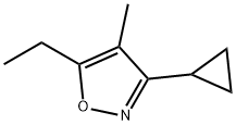 Isoxazole, 3-cyclopropyl-5-ethyl-4-methyl- (8CI) 结构式