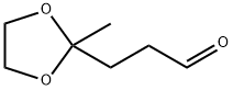 3-(2-Methyl-1,3-dioxolane-2-yl)propanal 结构式