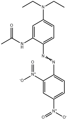 N-[5-(二乙氨基)-2-[(2,4-二硝基苯基)偶氮]苯基]-乙酰胺 结构式