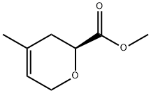 2H-Pyran-2-carboxylicacid,3,6-dihydro-4-methyl-,methylester,(2S)-(9CI) 结构式