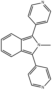 2-甲基-1,3-二(吡啶-4-基)-2H-异吲哚 结构式