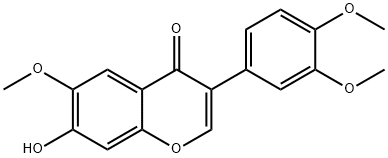 7-Hydroxy-3',4',6-trimethoxyisoflavone 结构式