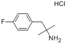 1-(4-氟苯基)-2-甲基丙-2-胺盐酸盐 结构式