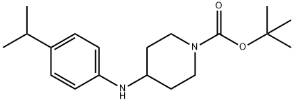 4-((4-异丙基苯基)氨基)哌啶-1-羧酸叔丁酯 结构式