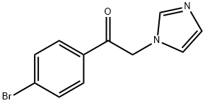 1-(4-溴苯基)-2-(1H-咪唑-1-基)乙酮 结构式