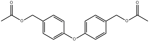 [4-[4-(乙酰氧基甲基)苯氧基]苯基]甲基乙酸酯 结构式