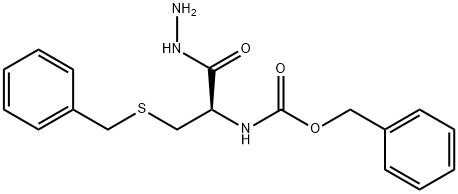 N-[(Benzyloxy)carbonyl]-S-benzyl-L-cysteine hydrazide 结构式