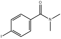 4-碘-N,N-二甲基苯甲酰胺 结构式