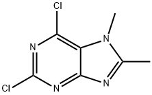 2,6-二氯-7,8-二甲基-7H-嘌呤 结构式