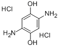 2,5-二氨基-1,4-二羟基苯二盐酸盐 结构式