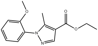ETHYL 1-(2-METHOXYPHENYL)-5-METHYL-1H-PYRAZOLE-4-CARBOXYLATE 结构式