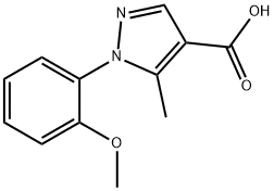 1-(2-METHOXYPHENYL)-5-METHYL-1H-PYRAZOLE-4-CARBOXYLIC ACID 结构式