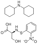 N-(2-NITROPHENYLSULFENYL)-L-SERINE (DICYCLOHEXYLAMMONIUM) SALT 结构式