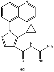 ZONIPORIDE DIHYDROCHLORIDE 结构式