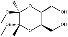 (2S,3S,5R,6R)-5,6-双(羟甲基)-2,3-二甲氧基-2,3-二甲基-1,4-二氧己环 结构式