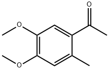2-甲基-4,5-二甲氧基苯乙酮 结构式
