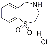2,3,4,5-tetrahydrobenzo[f][1,4]thiazepine 1,1-dioxide hydrochloride 结构式
