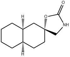 Spiro[naphthalene-2(1H),5-oxazolidin]-2-one, octahydro-, cis,cis- (8CI) 结构式