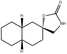 Spiro[naphthalene-2(1H),5-oxazolidin]-2-one, octahydro-, trans,trans- (8CI) 结构式