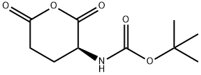 (S)-(2,6-二氧代四氢-2H-吡喃-3-基)氨基甲酸叔丁酯 结构式