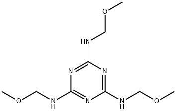 N2,N4,N6-三(甲氧基甲基)-1,3,5-三嗪-2,4,6-三胺 结构式