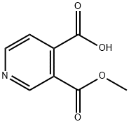 3-(甲氧基羰基)异烟酸 结构式