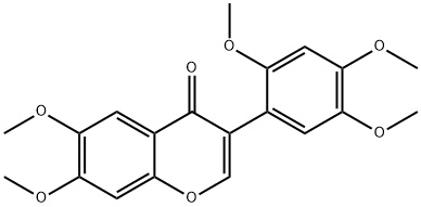 2',4',5',6,7-Pentamethoxyisoflavone 结构式