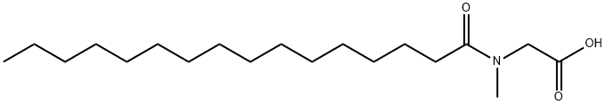 N-十六烷酰肌氨酸 结构式