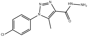 1-(4-Chlorophenyl)-5-methyl-1H-1,2,3-triazole-4-carbohydrazide 结构式