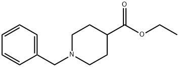 1-苄基-4-哌啶甲酸乙酯 结构式